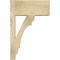 Ekena Millwork Olympic Block Rough Sawn Outlooker, Douglas Fir, 8"W x 16"D x 24"H OUT08X16X24OLY05RDF - alternate 2